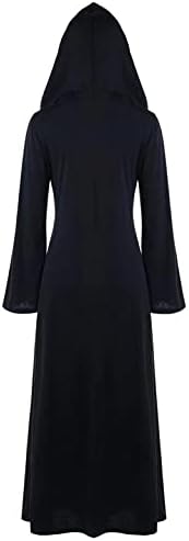 + ženska Maksi haljina s kapuljačom s dugim rukavima Plus size ogrtač retro zavoj za struk duge haljine renesansno odijelo