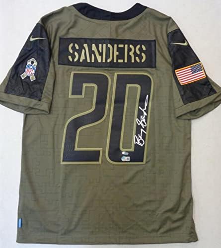 Barry Sanders Autografirani pozdrav za uslugu Nike Jersey - Autografirani dresovi NFL