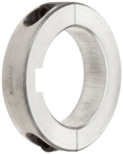 Ruland SPK-39-A dvodijelni ovratnik za stezanje s ključem, aluminij, 2,438 provrt, 3 1/2 OD, 3/4 širina, 5/8 širina ključa