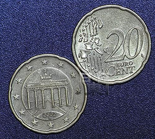 Euro naplata Njemačka 20 eura Coin Dodecan Nickel European Union Coins Eurocoin Collective Comemorative Coin