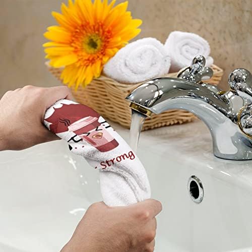 Kava Superhero ručnici za ručnike za dizanje utega licem tijela za pranje tijela meke krpe s slatkim tiskanim za kupatilo