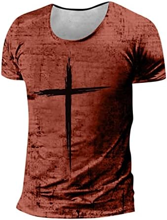 Muška majica ležerna modna bluza s okruglim vratom s printom kratkih rukava Majice za muškarce
