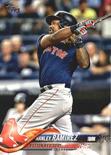 2018 Topps Series 2457 Hanley Ramirez Boston Red Sox Baseball Card - GotBaseballCards