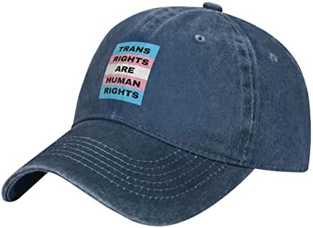 LGBTK zastava transrodnih trans ljudskih prava oprana traper bejzbolska kapa podesivi šešir za sunce Vintage pamučni tatin