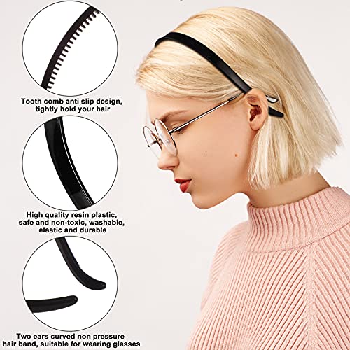3 kom fleksibilne trake za glavu bez pritiska lagani plastični češljevi za zube uske kravate za kosu plastične petlje za