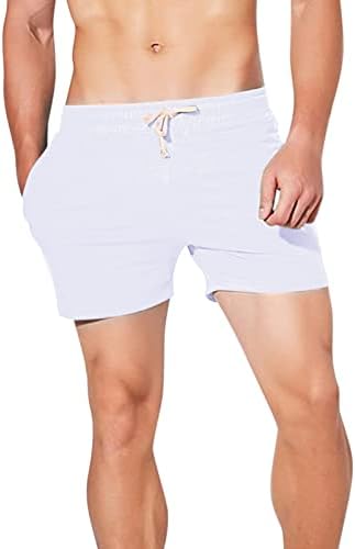 ZDOO muške ležerne hlače ljetne solidne boje trendovske mladeži fitnes.