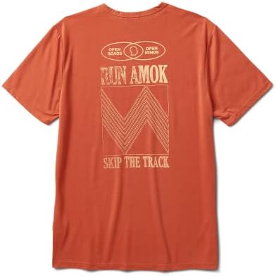 Roark Run Amok Mathis majica s kratkim rukavima, vlaženje, brzo sušenje, trening majice za muškarce