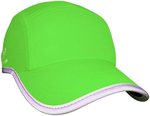 Headsweats Performance Reflective Race Hat bejzbol kapica za trčanje i vanjski način života, zelena, jedna veličina