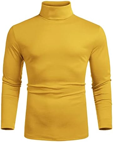 Coofandy muški tanak fit basic kornjače majice casual pleteni džemperi pulovera