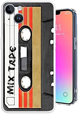 001082 mix kaseta kaseta retro glazbeni dizajn modni trend cover futrola kompatibilna s iPhone 13 6.1 Zaštitna futrola i