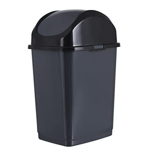 Kuhinjska kanta za smeće od 9 galona s preklopnim poklopcem, tanka kanta od izdržljive plastike od 37 litara, pogodna za