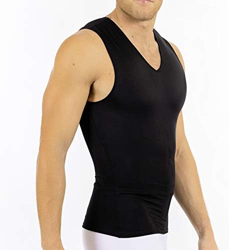 Insta tanka muška kompresija Košulja bez rukava V vrat- Slimming Shimning Body Shier Donjih košulja