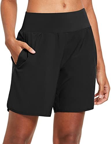 Baleaf ženske atletske kratke hlače sa 7 s linijskim treninzima džep s patentnim zatvaračem