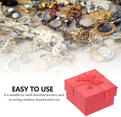 Toyvian Kutije za nakit i organizatori 24pcs prstenasta poklon kutija set nakit kutije s lučnim darovima za naušnice za narukvicu