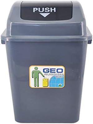 SSHHI kanta za smeće, poklopac s ljuljačkom PP materijal Visoki kapacitet za zaštitu okoliša, kanta za skladištenje otpada