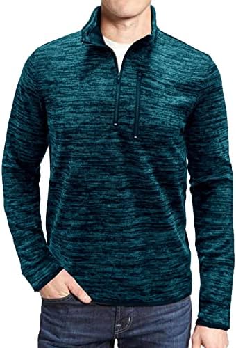 Muške jesenske i zimske zip kornjače solidna boja dugi rukavi gornji vrh putničke košulje na dnu suhe fit majice za