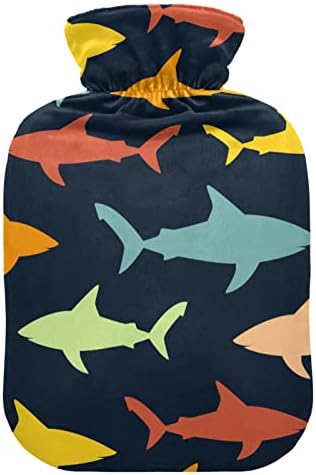 Oarencol morski pas boca s toplom vodom Šarena riba tamnoplava vreća tople vode s poklopcem za vruće i hladno oblaganje 1