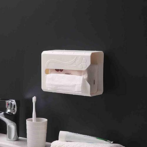 Quaanti ljepljivo držač poklopca s poklopcem za tkivo, zidni montirani/ispod ormarića držač ručnika ručnika za ručnike/raspršivača