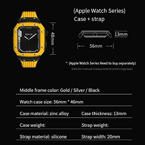 Murve legura remen za sagledavanje za Apple Watch Series 8 7 6 5 4 SE 45 mm 42 mm 44 mm luksuzni metal guma od nehrđajućeg