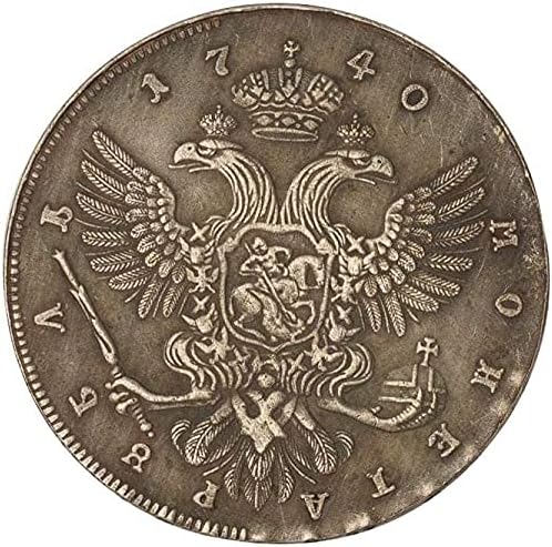 Ruska 1740. Kraljica Anna Komemorativni srebrni dolar strani novčić Eagle Yang Yang Long Yang kolekcija drevne kovanice srebrna