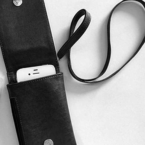 Penguin pleteni nordijska illistracija uzorka telefona torbica za novčanik viseća mobilna vreća crni džep