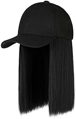 Frizura za kosu kapa za kosu Baseball šešir s dugom podesivom kosom perika pričvršćena kosa ravna perika naočale s vizirom