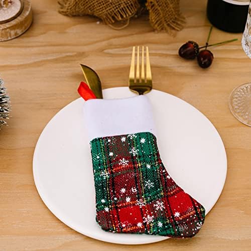 Božićni Mini vilica torba za pribor za jelo dekoracija stola set dekoracija za zabavu večernje haljine za žene Seksi