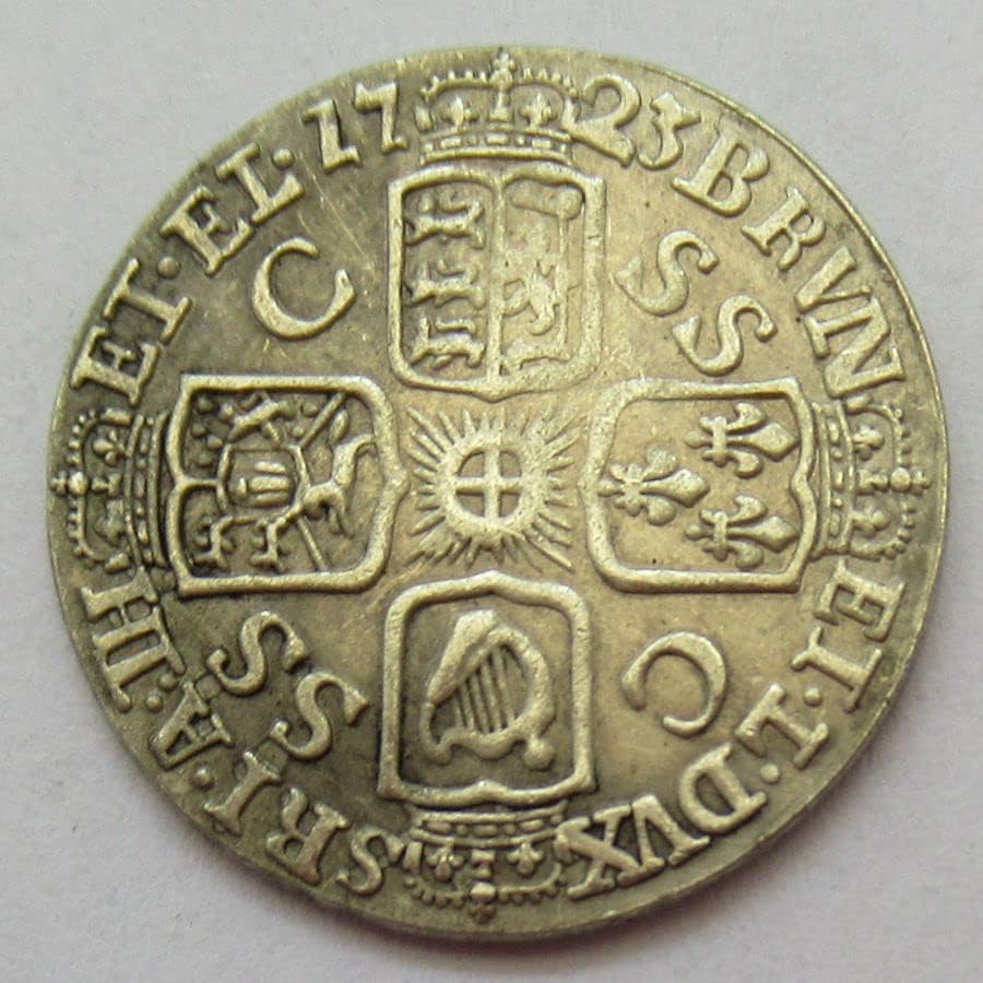 Britanski 6 Pence 1717, 1723. Strane replike Komemorativni novčić