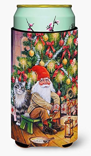 Caroline's Treasures ACG0134TBC Božićni Gnome by the Tree Tall Boy Hugger, može hladniji zagrljaj zagrljaja zagrljaja za