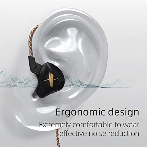 KZ EDX Slušalice za ušice, izolacijske slušalice Hifi bas s 1DD -om u slušalicama za monitor ušiju s kabelom za glazbenike