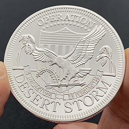 American Badge Pet vojski srebrni prigodni kolekcionarski novčić poklon sretni izazov novčić