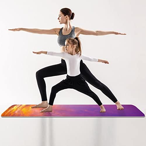 prostirka za jogu debljine 6 mm s printom sumrak i zalazak sunca, ekološki prihvatljive prostirke za vježbanje iz A-liste,