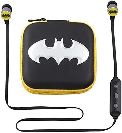 Ekids Batman Bluetooth bežični uši i putnički slučaj s besplatnim pozivom i podesivom kontrolom glasnoće za ruke