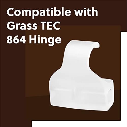 [50 pakiranje] Impresa Ograničitelji ormara za travu TEC 864 Zglobovi - Nevidljivi suzdržavanje vrata ormara - Jednostavne