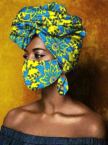 Afrička traka za glavu, voštana pamučna pokrivala za glavu, afrički šal s printom, bandana Ankara, odgovarajuće trake za