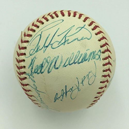 1976. Dan indukcije Hall of Fame Potpisan bejzbol s Tedom Williamsom 15 Sigs JSA - Autografirani bejzbol