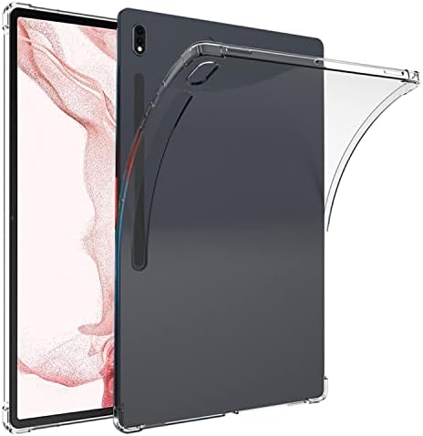Zeking dizajniran za Samsung Galaxy Tab S8+/ S8 plus futrola, kristalno čisto mekana fleksibilna prozirna TPU Skin Bumper