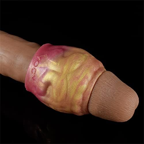 Čudovište muški penis rukav silikonski penis za učvršćivanje s čvorom, mekim penisom omotača muškaraca seksualne igračke,