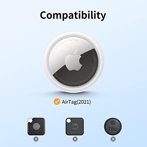 Neraskidivi držač Apple AirTag - 4 pakiranje [FIT Čvrsto dizajn] [Jednostavno za ugradnju] [Sigurno držite zračnu oznaku]