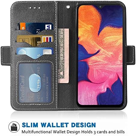 Torbica za telefon Samsung Galaxy A10 M10 Folio Flip torbica-novčanik, utora za vlasnika kreditne kartice od umjetne kože,