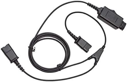 Y-Splitter Adapter Y-trening kabel s prekidačem kompatibilan s Plantronics QD slušalicama u potrebe treninga