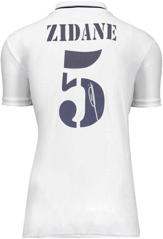 Zinedine Zidane Potpisao košulju Real Madrid - 2022-23, broj 5 Autograf - Autografirani nogometni dresovi