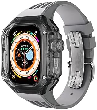 SKM 49 mm ultra opsežni modifikacijski komplet za Apple Watch Ultra 49mmtransparent luksuzni trend kućišta+remen vodootporni