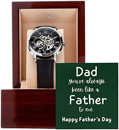 Poput oca Openwork Watch - Poklon za Dan očeva - luksuzni poklon za tatu - Smiješan poklon za tatu - kožni bend Watch, muški