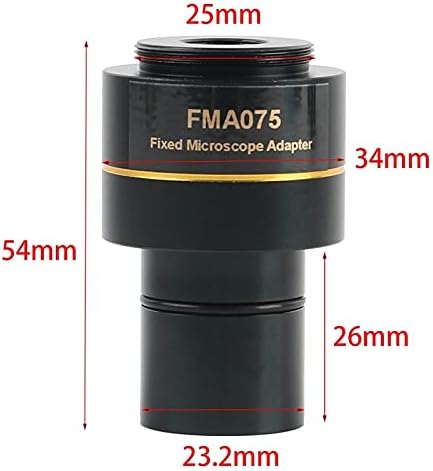 Komplet pribora za mikroskop za odrasle 0,37 ~ 0,5 ~ 0,75 ~ mikroskop, adapter objektiva za sučelje video kamere 23,2 mm