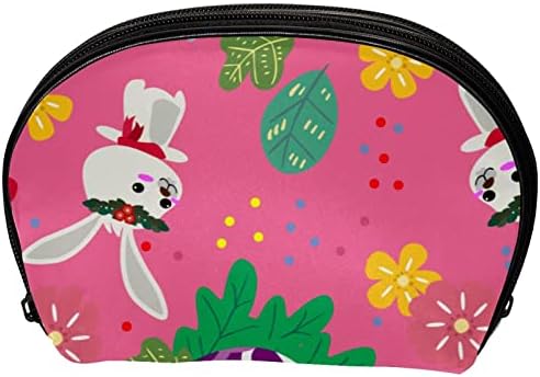 Kozmetičke torbe za žene, torbice torbice šminke organizator za skladištenje torbe za šminkanje djevojke, crtani zeko uskrsno