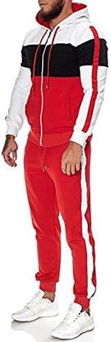 Shengxiny muški trčanje atletskih tracksuit postavlja hlače s punim zipom 2 komada odijela casual jogger jesenski znoj