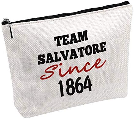 Pwhaoo Team Damon/Stefan/Salvatore od 1864. kozmetičke torbe vampire fandom torbe za šminku za nju