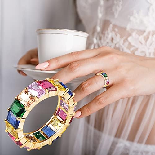 2023. Novi zaručnici okrugli rezani cirkoni Ženski prstenovi za vjenčanje prstenovi za ženu puni dijamantni dame prsten moli