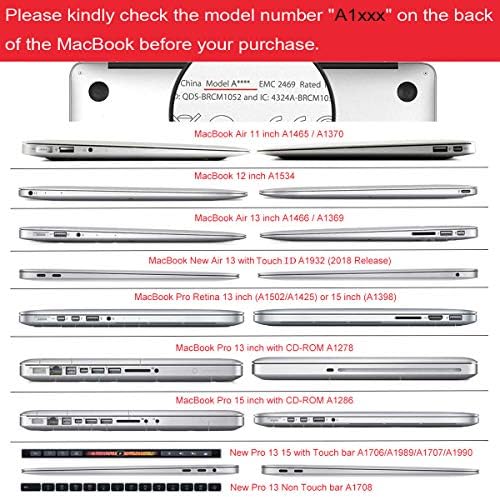 JIEHB MACBOOK PRO 13 inčni Case 2019 2018 2017 2017 izdanje, MacBook zaštitni slučaj za novi MacBook Pro 13 Inch Touch Bar